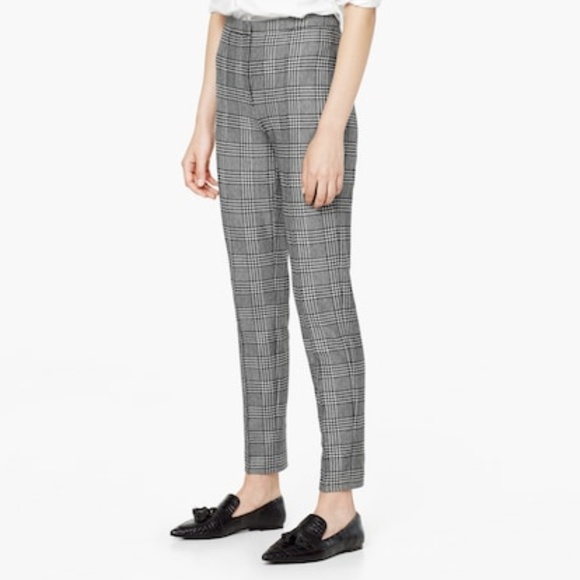 mango plaid pants